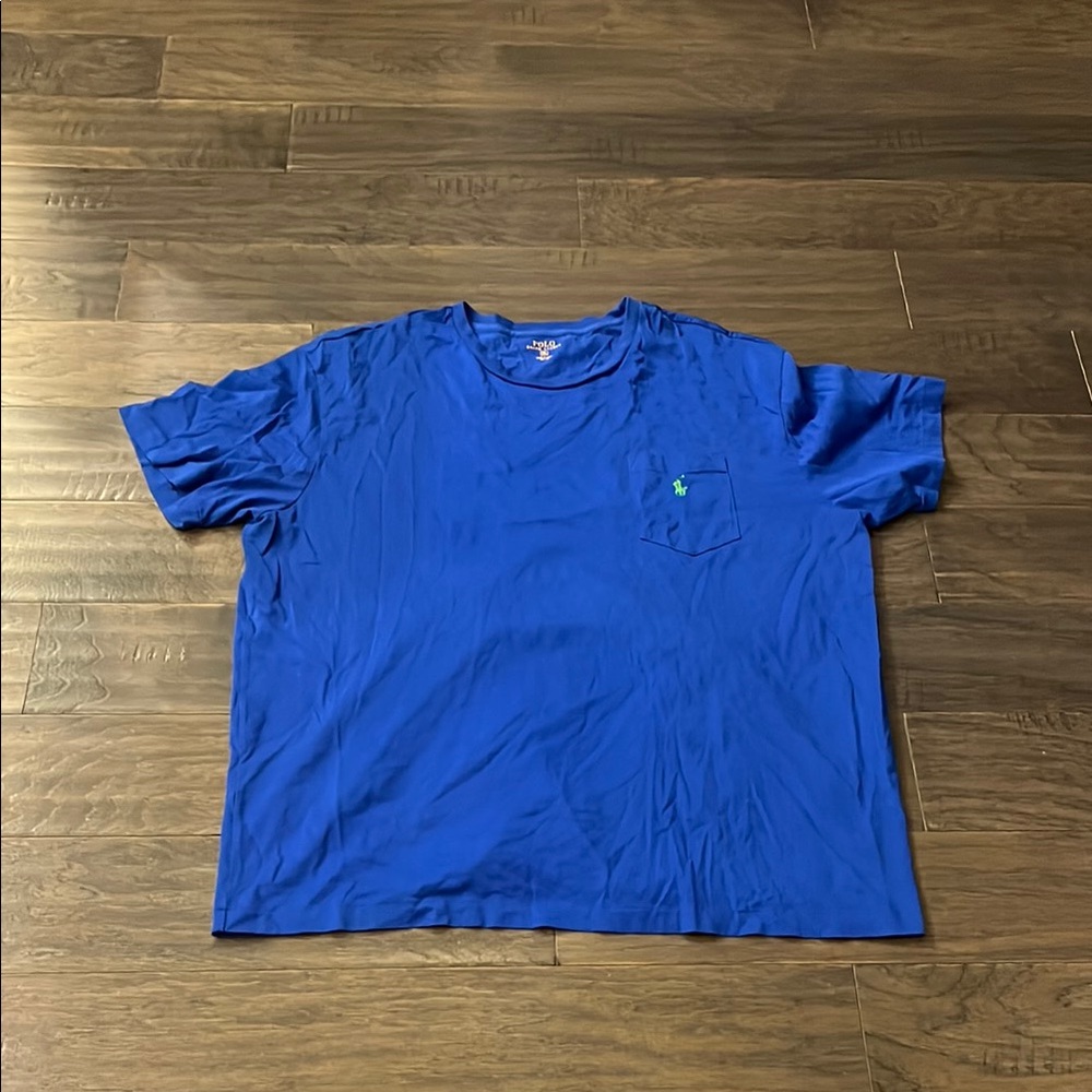 Polo Ralph Lauren Blue Pocket T Shirt Mens Size XL